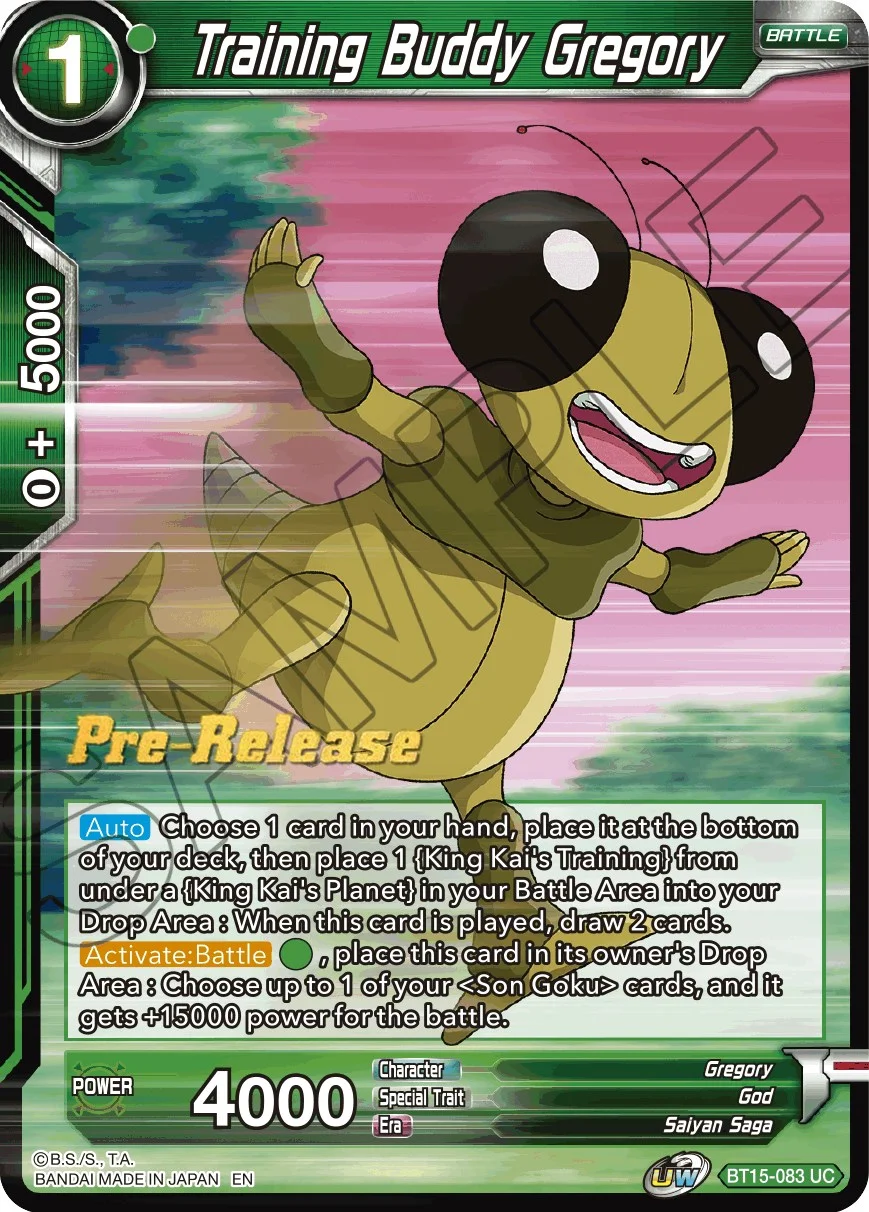 Training Buddy Gregory 「BT15-083」「EN」