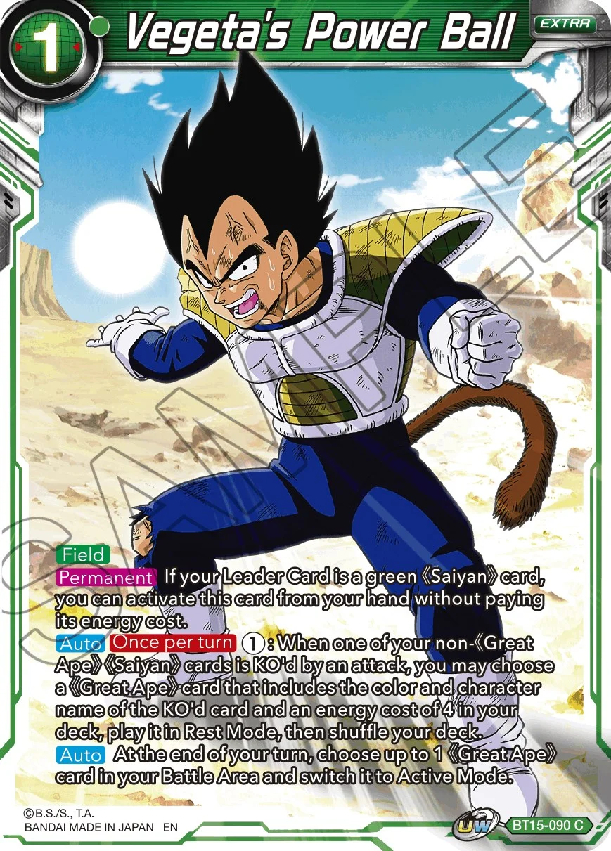 Vegeta's Power Ball 「BT15-090」「EN」