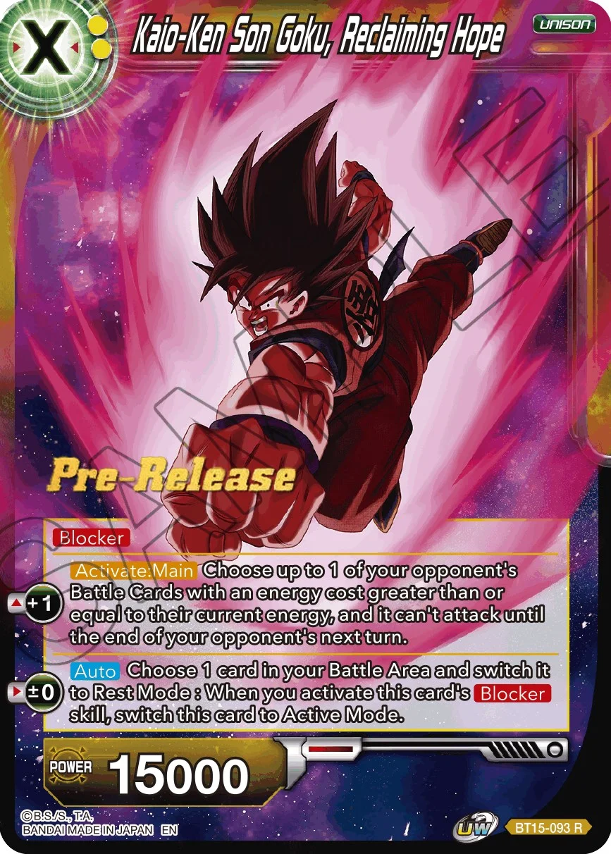 Kaio-Ken Son Goku, Reclaiming Hope 「BT15-093」「EN」