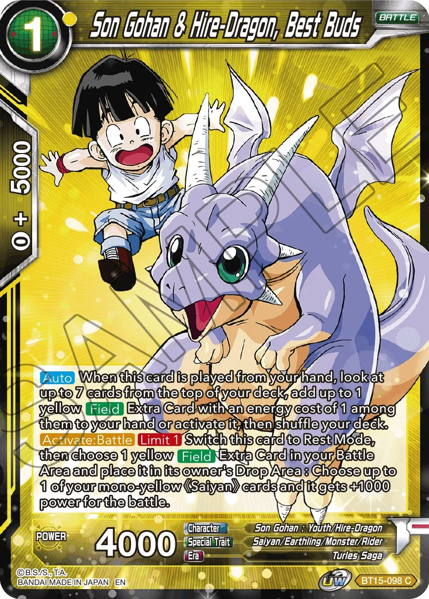 Son Gohan & Hire-Dragon, Best Buds 「BT15-098」「EN」