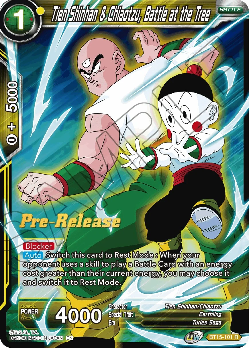 Tien Shinhan & Chiaotzu, Battle at the Tree 「BT15-101」「EN」