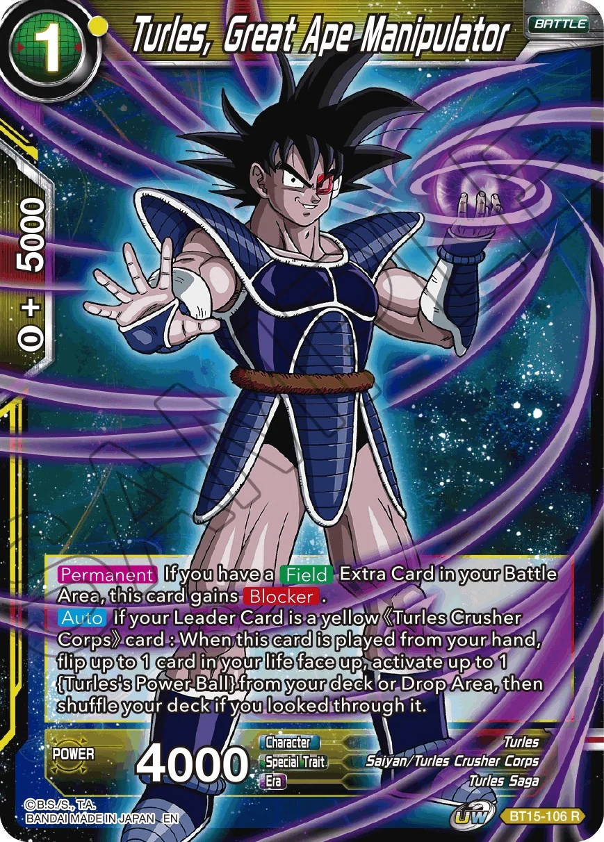 Turles, Great Ape Manipulator 「BT15-106」「EN」