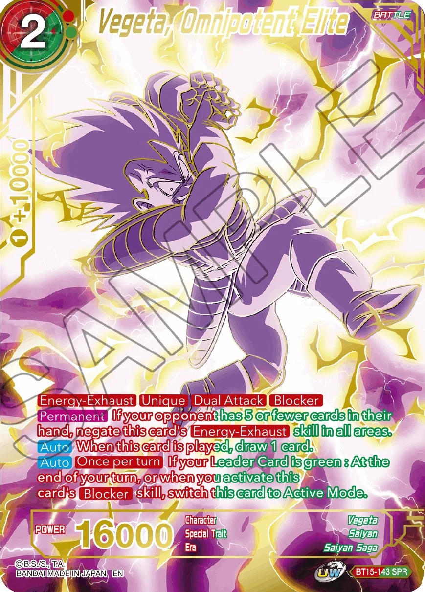 Vegeta, Omnipotent Elite 「BT15-143」「EN」