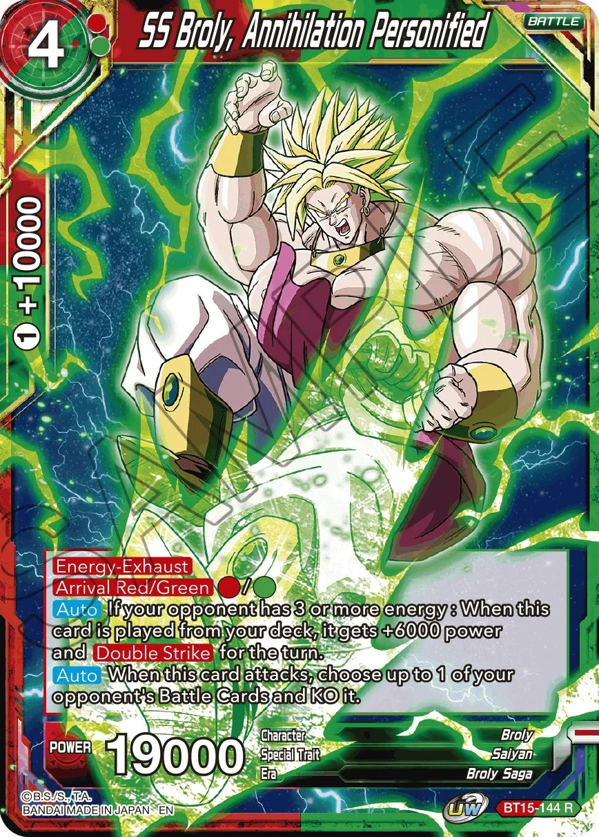 SS Broly, Annihilation Personified 「BT15-144」「EN」