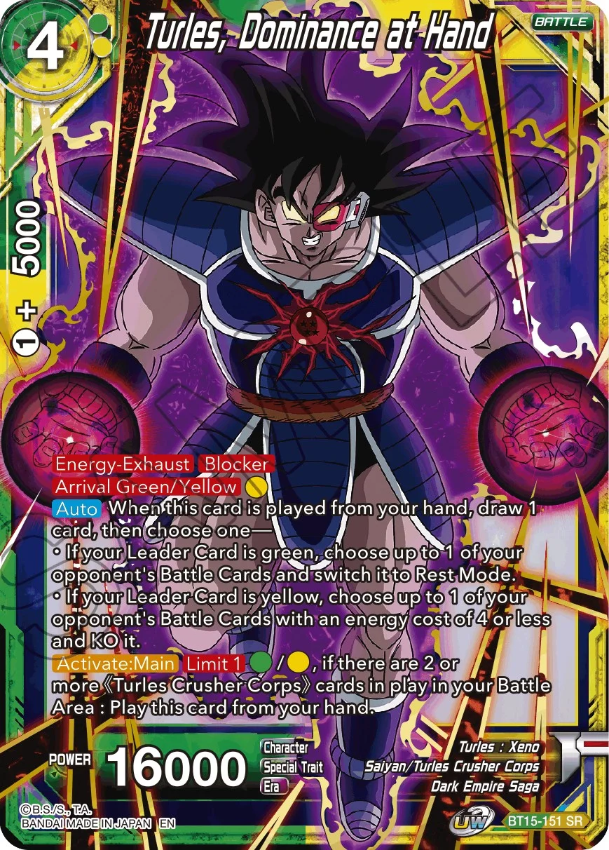 Turles, Dominance at Hand 「BT15-151」「EN」