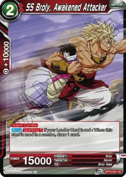 SS Broly, Awakened Attacker #BT15-021 · Dragon Ball Super CCG