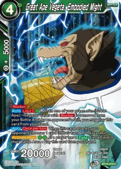 Great Ape Vegeta, Embodied Might #BT15-073 · Dragon Ball Super CCG