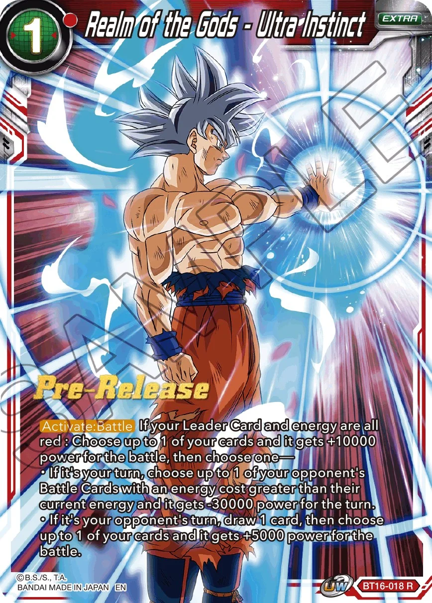 Realm of the Gods - Ultra Instinct 「BT16-018_SPR」「EN」