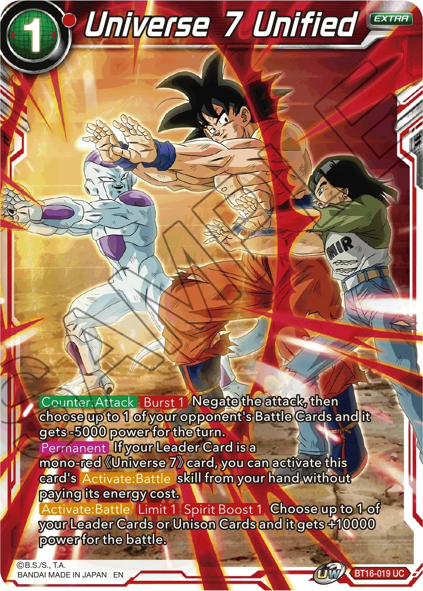 Universe 7 Unified 「BT16-019」「EN」