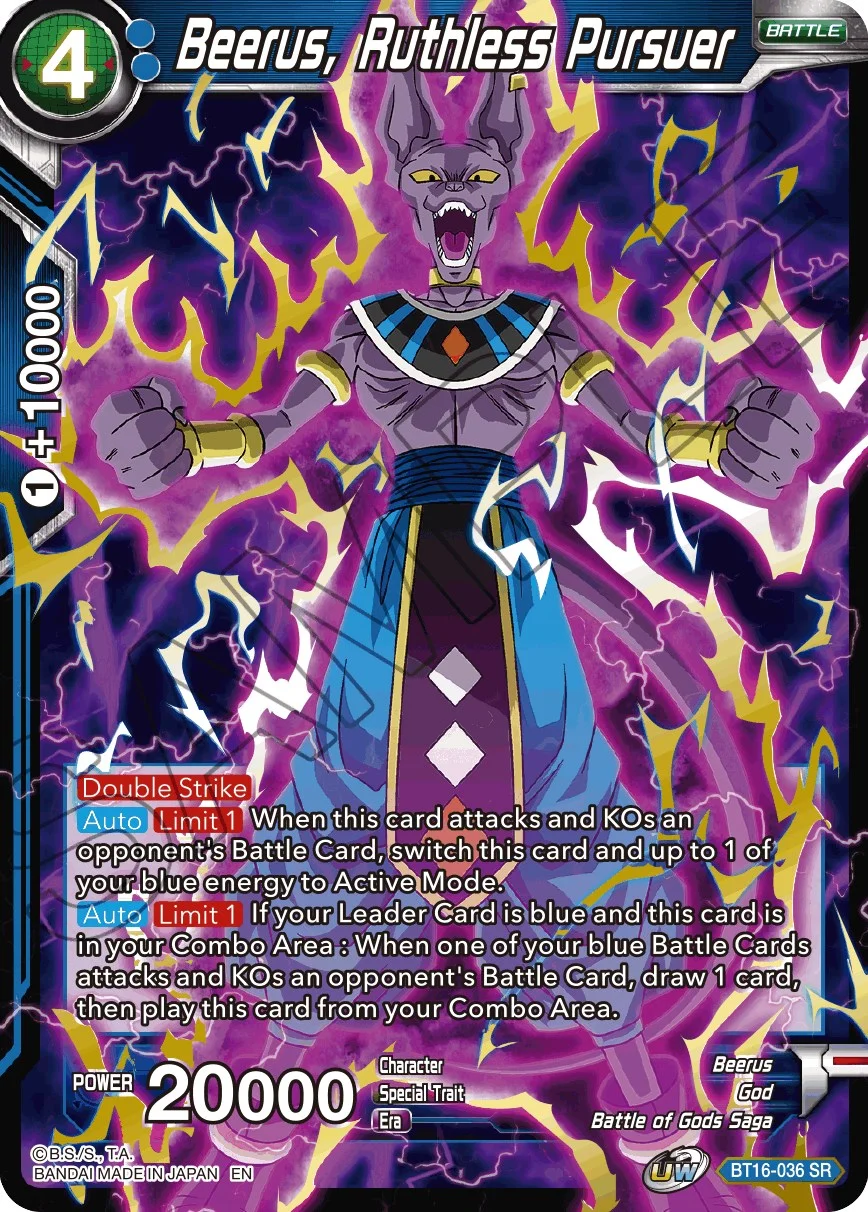 Beerus, Ruthless Pursuer 「BT16-036」「EN」
