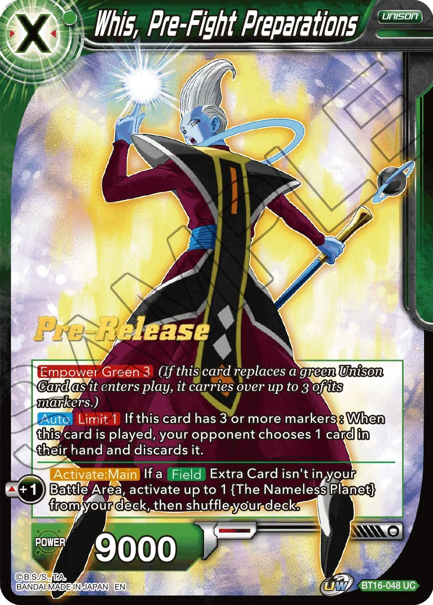 Whis, Pre-Fight Preparations 「BT16-048」「EN」
