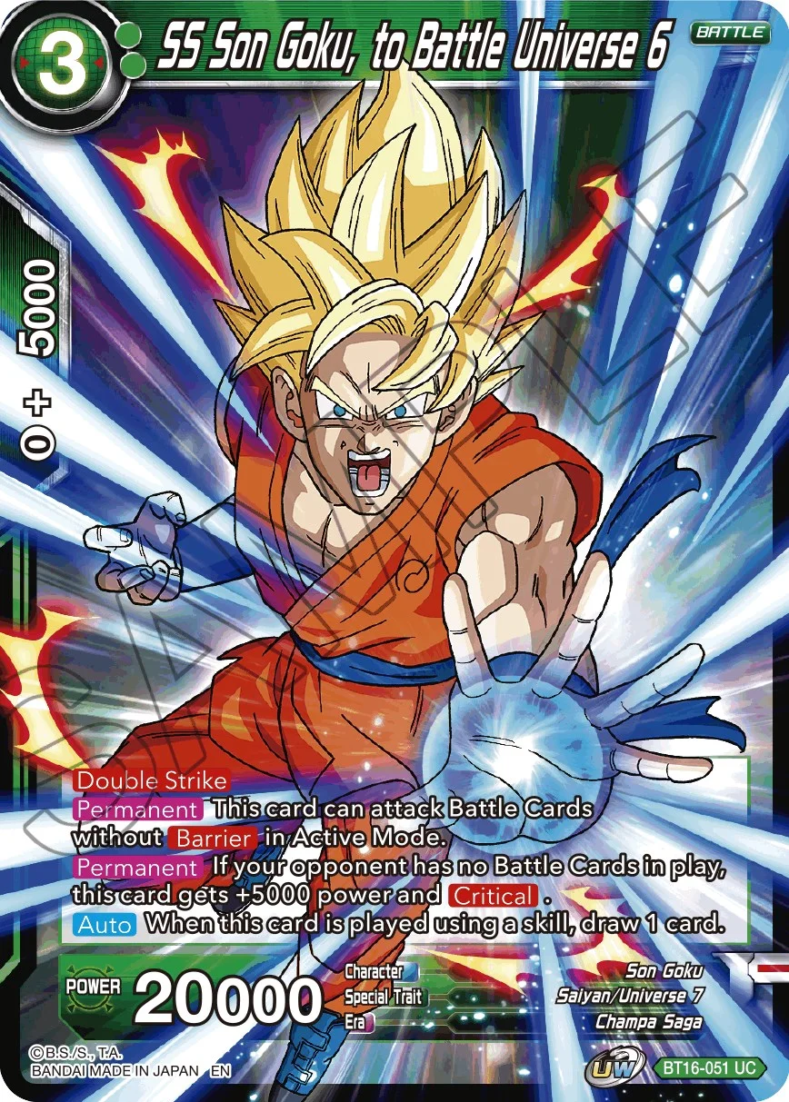 SS Son Goku, to Battle Universe 6 「BT16-051」「EN」