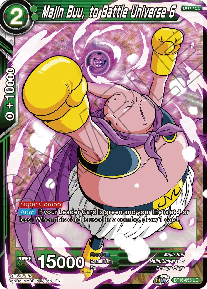 Majin Buu, to Battle Universe 6 「BT16-055」「EN」