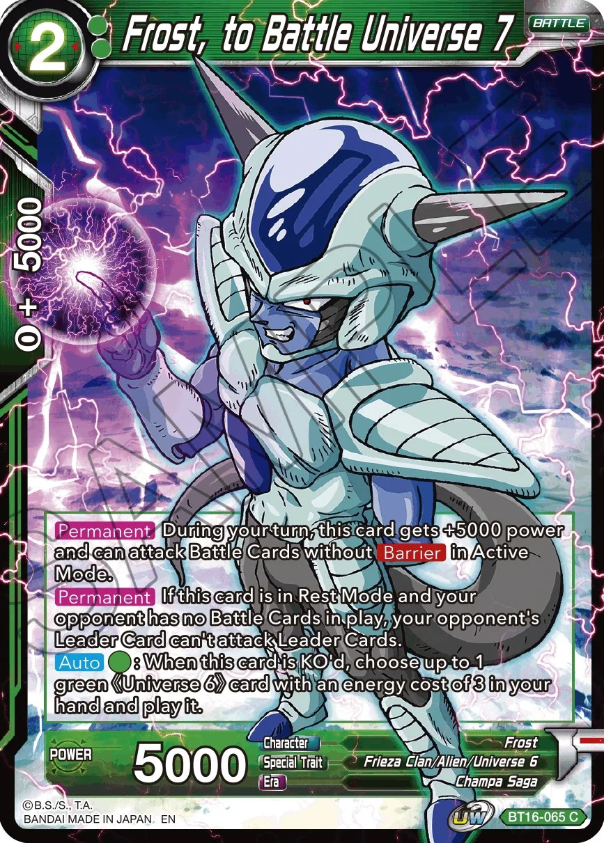 Frost, to Battle Universe 7 「BT16-065」「EN」