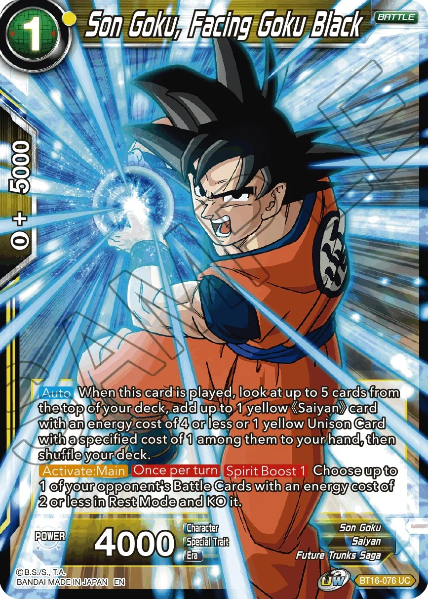 Son Goku, Facing Goku Black 「BT16-076」「EN」