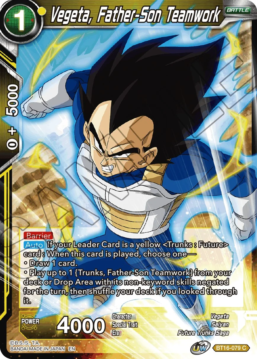 Vegeta, Father-Son Teamwork 「BT16-079」「EN」