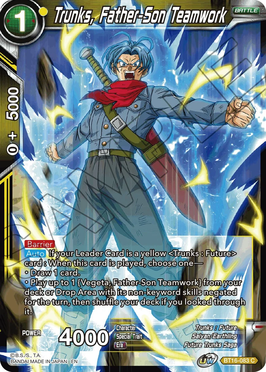 Trunks, Father-Son Teamwork 「BT16-083」「EN」