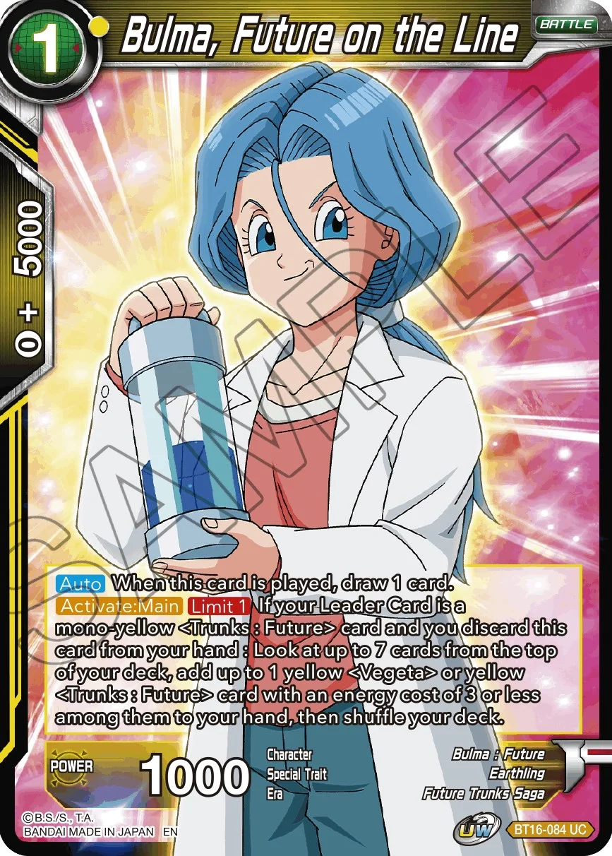 Bulma, Future on the Line 「BT16-084」「EN」