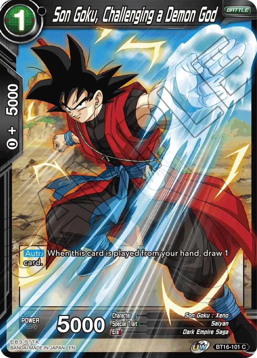 Son Goku, Challenging a Demon God 「BT16-101」「EN」
