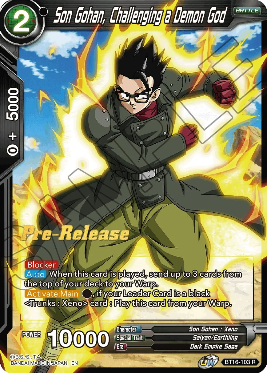 Son Gohan, Challenging a Demon God 「BT16-103」「EN」