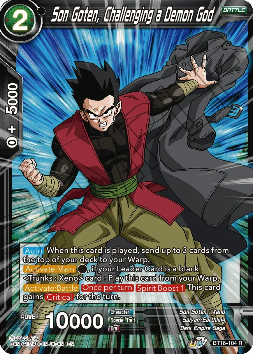 Son Goten, Challenging a Demon God 「BT16-104」「EN」