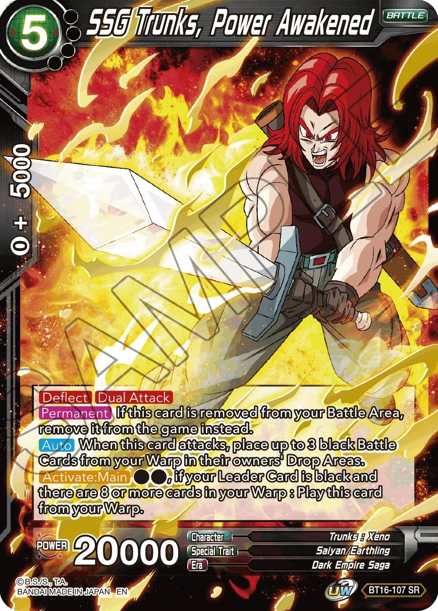 SSG Trunks, Power Awakened 「BT16-107_SPR」「EN」