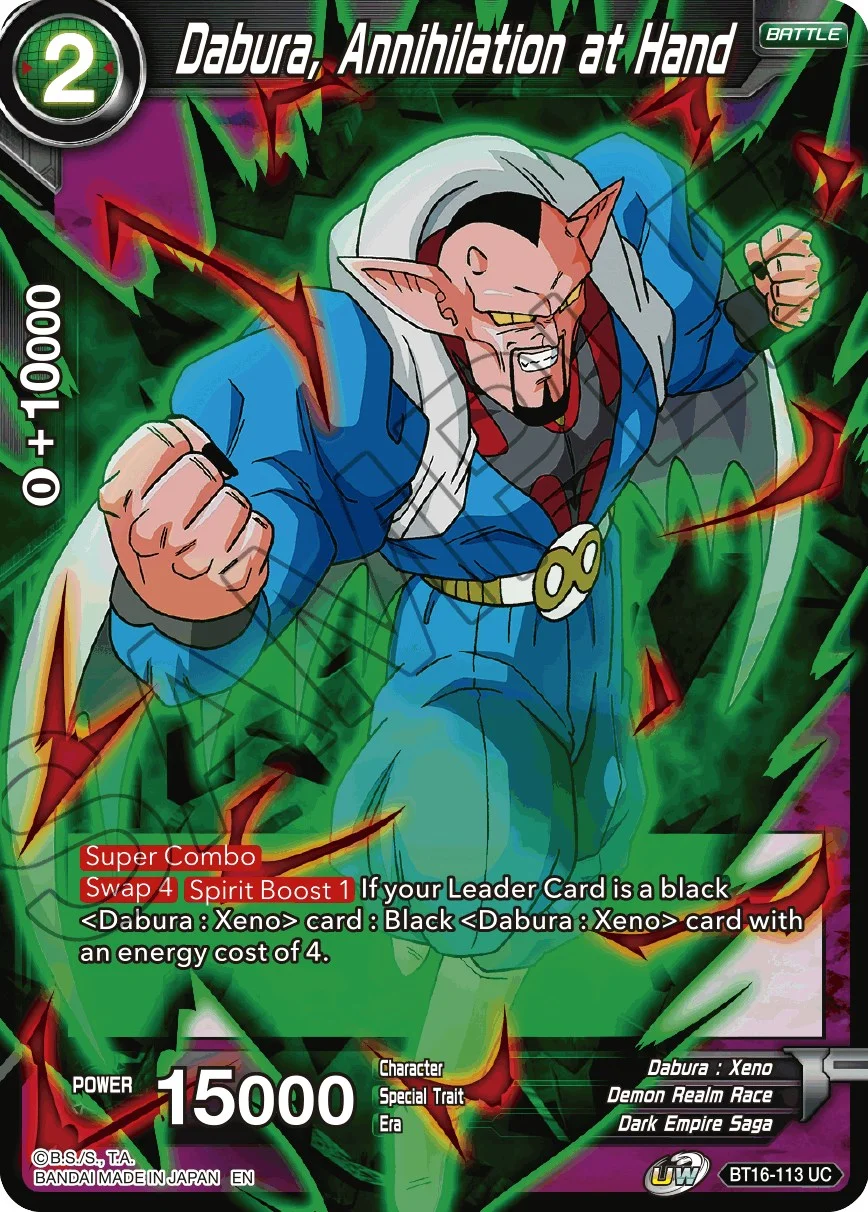 Dabura, Annihilation at Hand 「BT16-113」「EN」