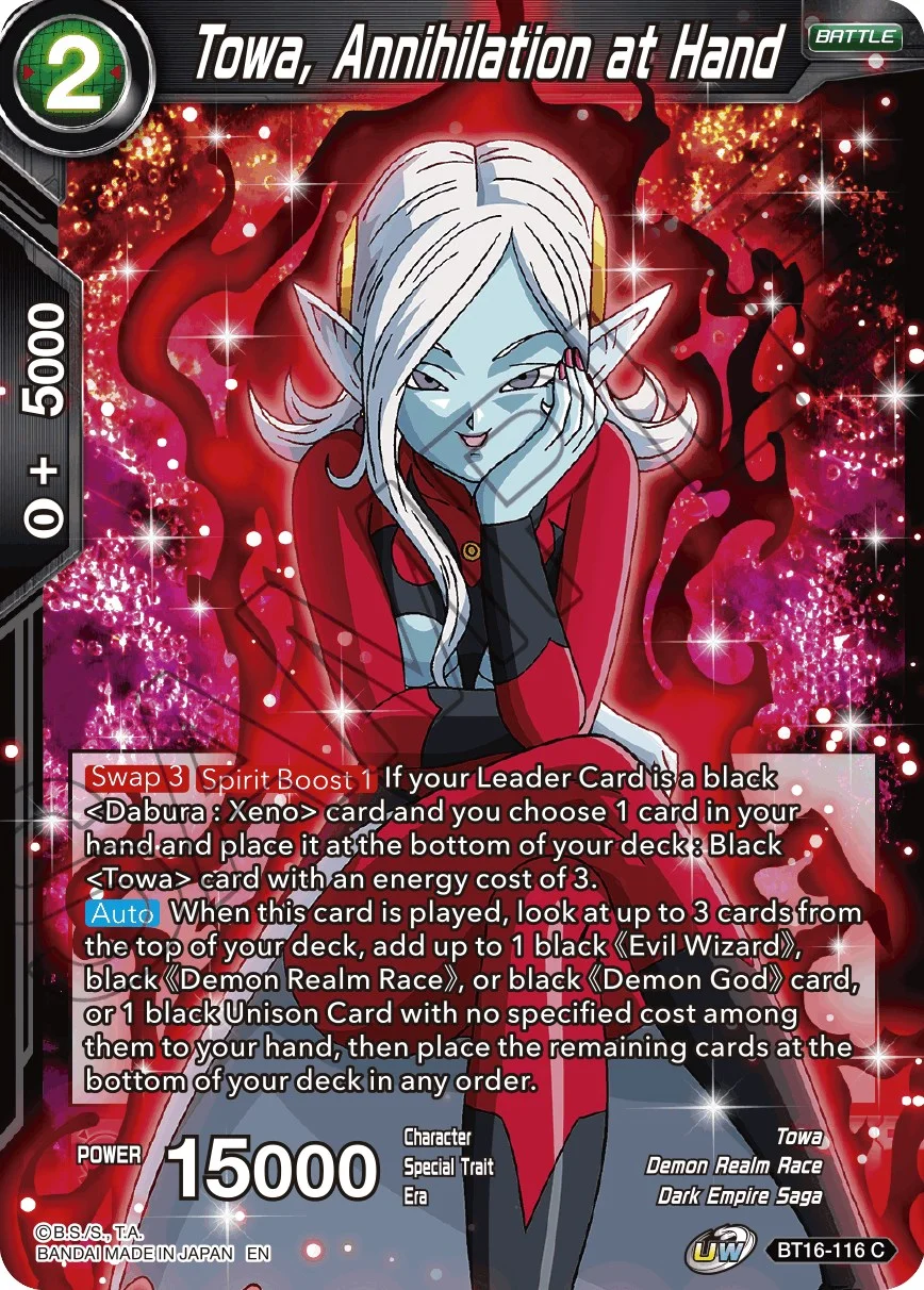 Towa, Annihilation at Hand 「BT16-116」「EN」