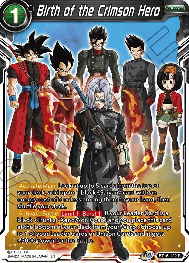 Birth of the Crimson Hero 「BT16-122」「EN」