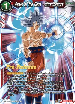 Realm of the Gods - Ultra Instinct #BT16-018_PR · Dragon Ball Super CCG