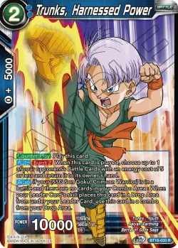 Trunks, Harnessed Power #BT16-033 · Dragon Ball Super CCG