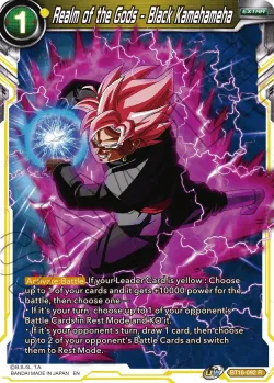Realm of the Gods - Black Kamehameha #BT16-092_SPR · Dragon Ball Super CCG