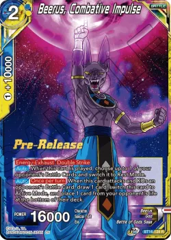 Beerus, Combative Impulse 「BT16-128」「EN」