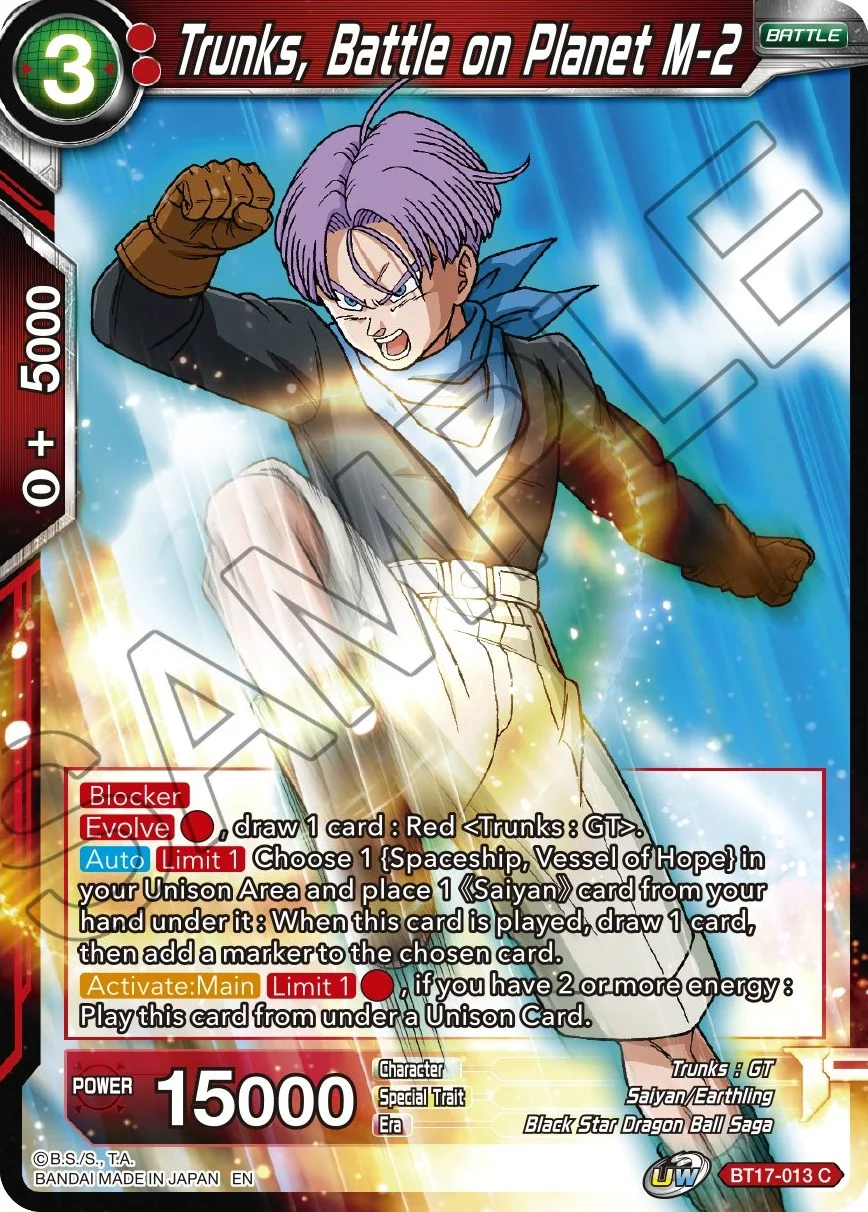 Trunks, Battle on Planet M-2 「BT17-013」「EN」