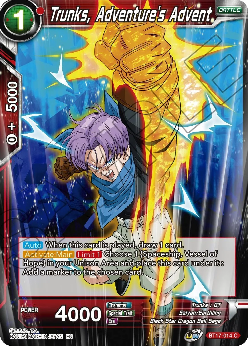 Trunks, Adventure's Advent 「BT17-014」「EN」