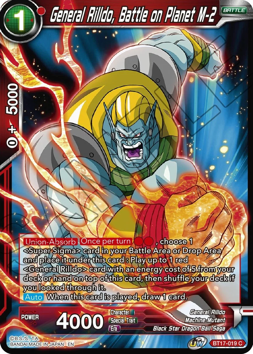 General Rilldo, Battle on Planet M-2 「BT17-019」「EN」