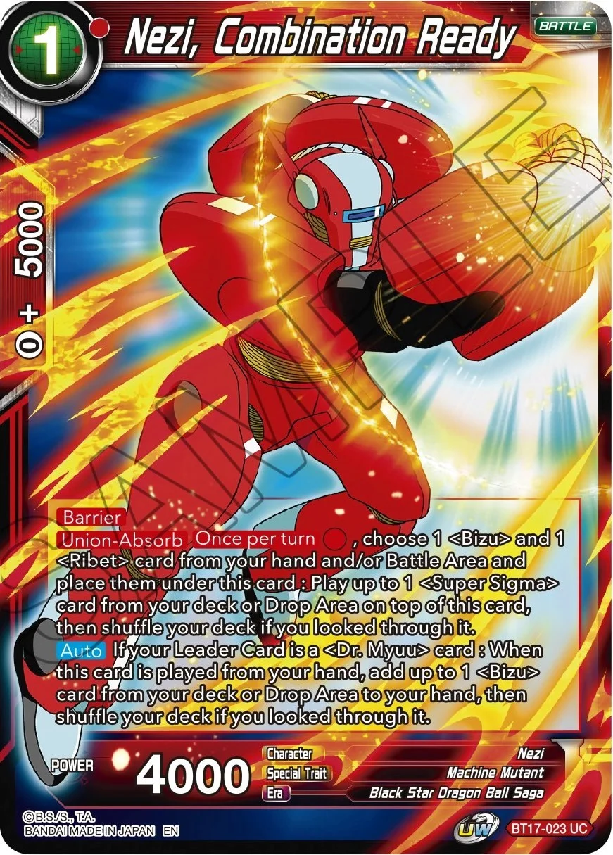 Nezi, Combination Ready 「BT17-023」「EN」