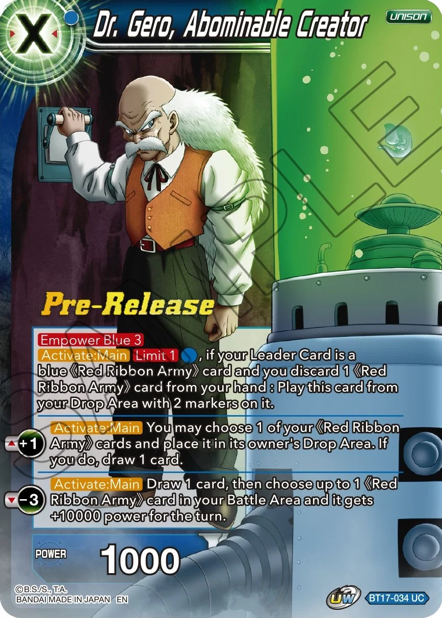 Dr. Gero, Abominable Creator 「BT17-034」「EN」