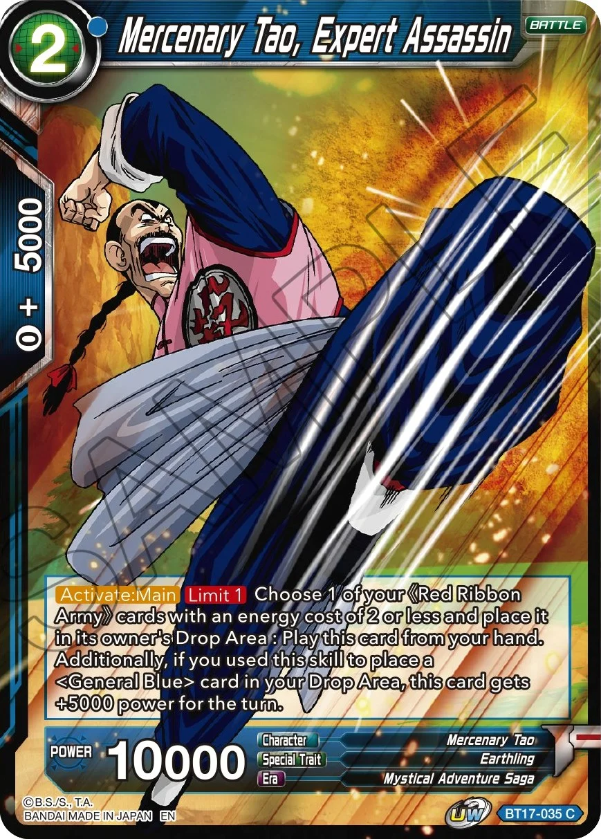 Mercenary Tao, Expert Assassin 「BT17-035」「EN」