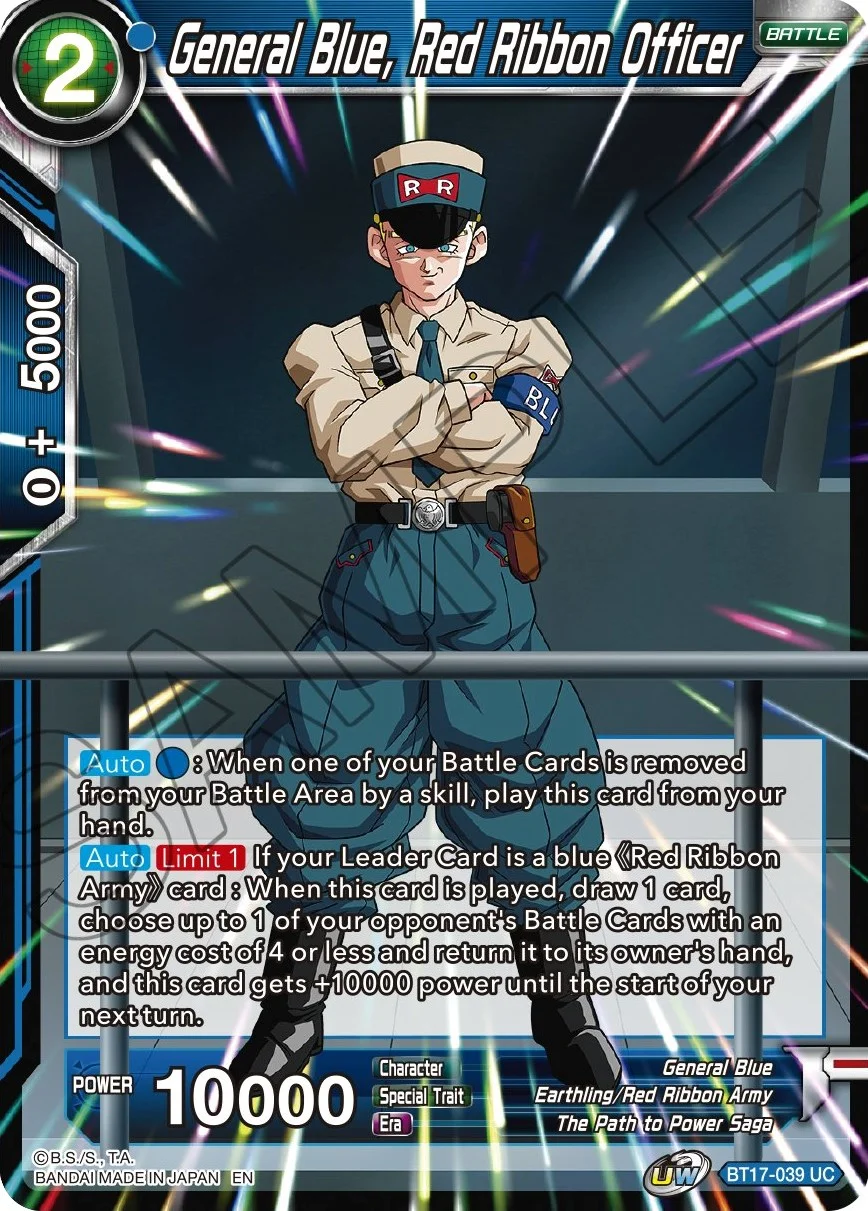 General Blue, Red Ribbon Officer 「BT17-039」「EN」