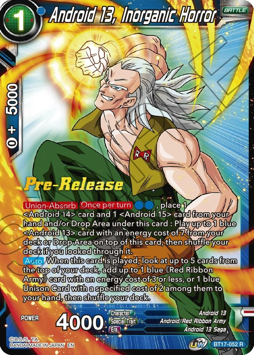 Android 13, Inorganic Horror 「BT17-052」「EN」