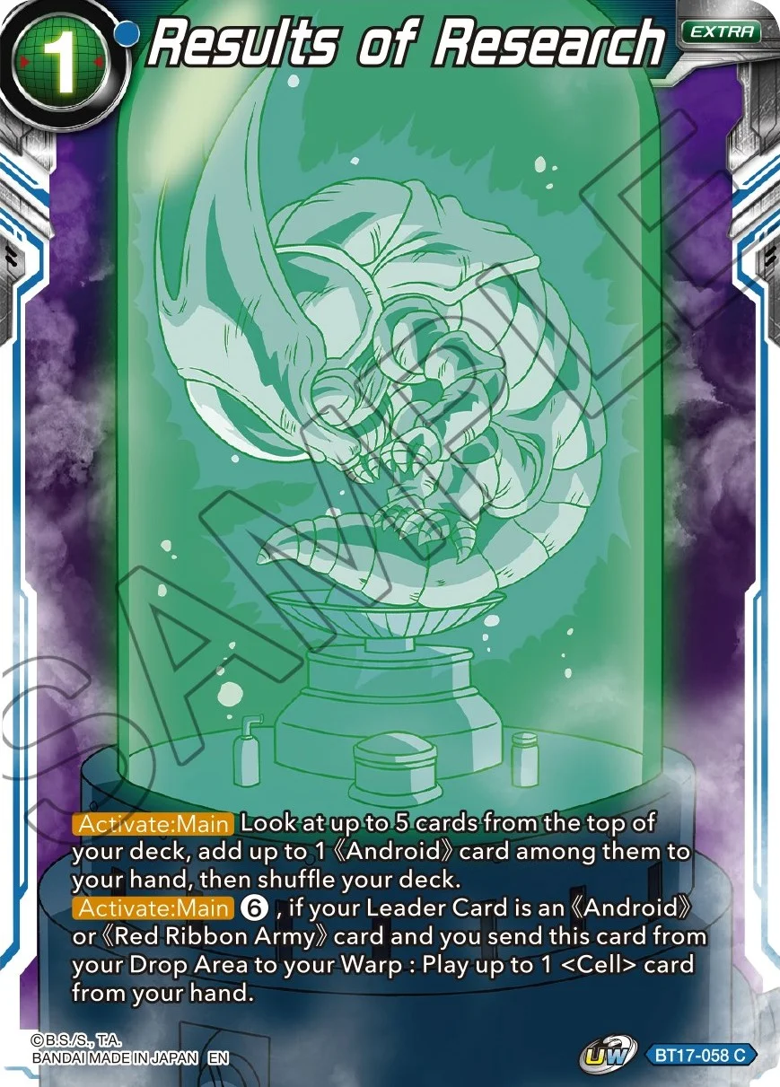 Results of Research 「BT17-058」「EN」