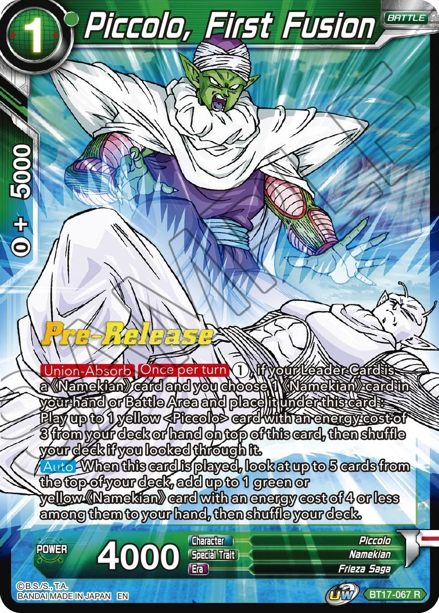 Piccolo, First Fusion 「BT17-067」「EN」