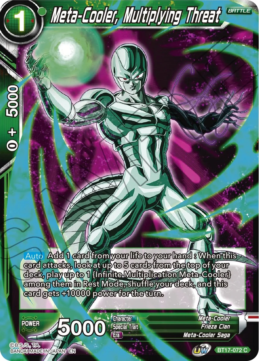Meta-Cooler, Multiplying Threat 「BT17-072」「EN」
