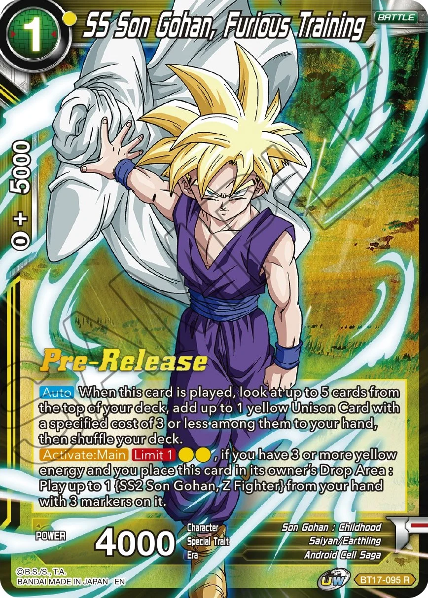 SS Son Gohan, Furious Training 「BT17-095」「EN」