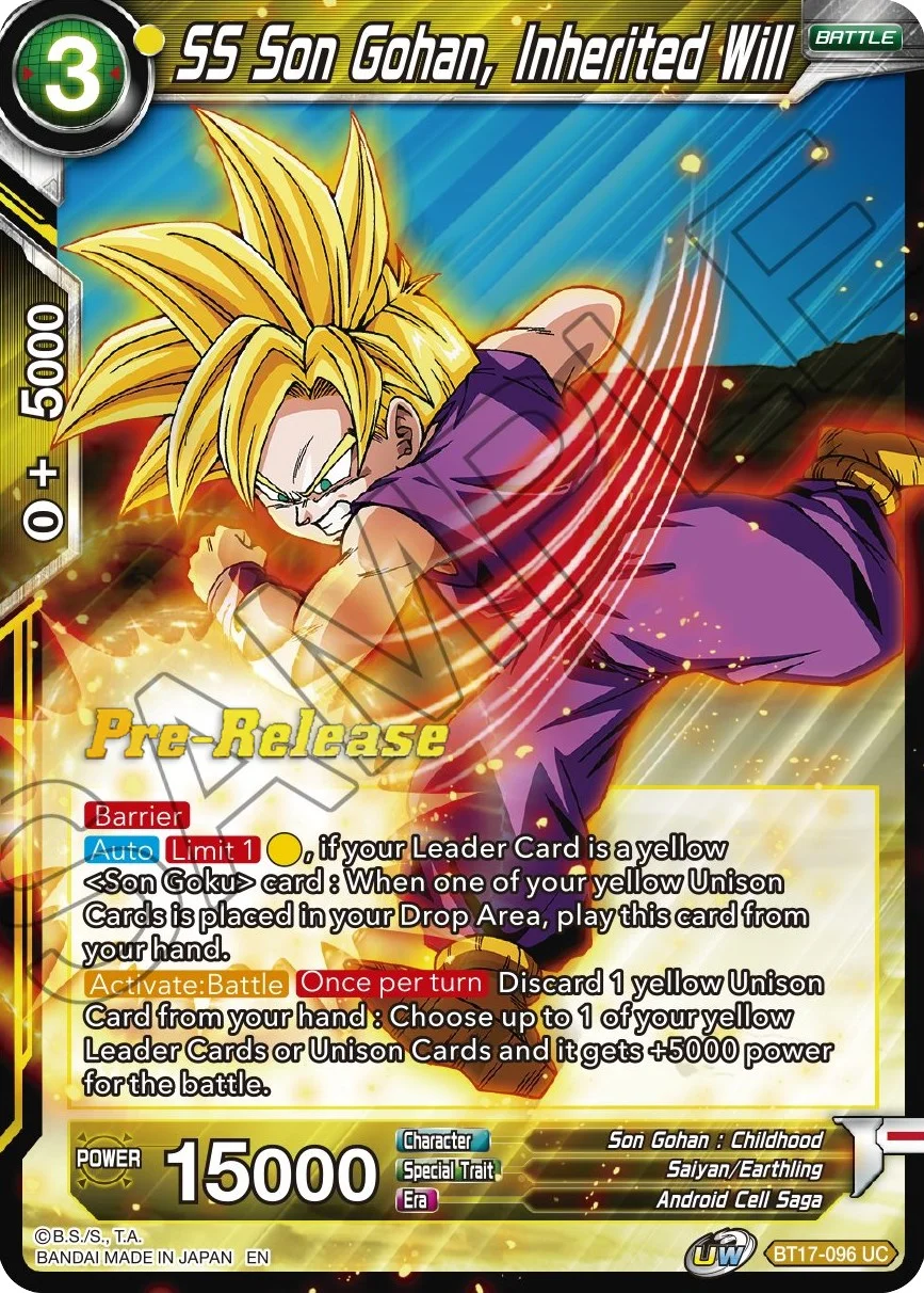 SS Son Gohan, Inherited Will 「BT17-096」「EN」