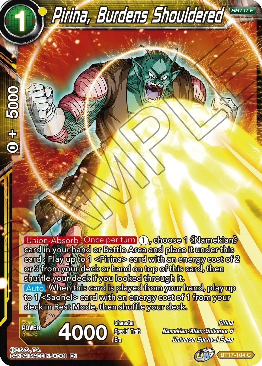 Pirina, Burdens Shouldered 「BT17-104」「EN」