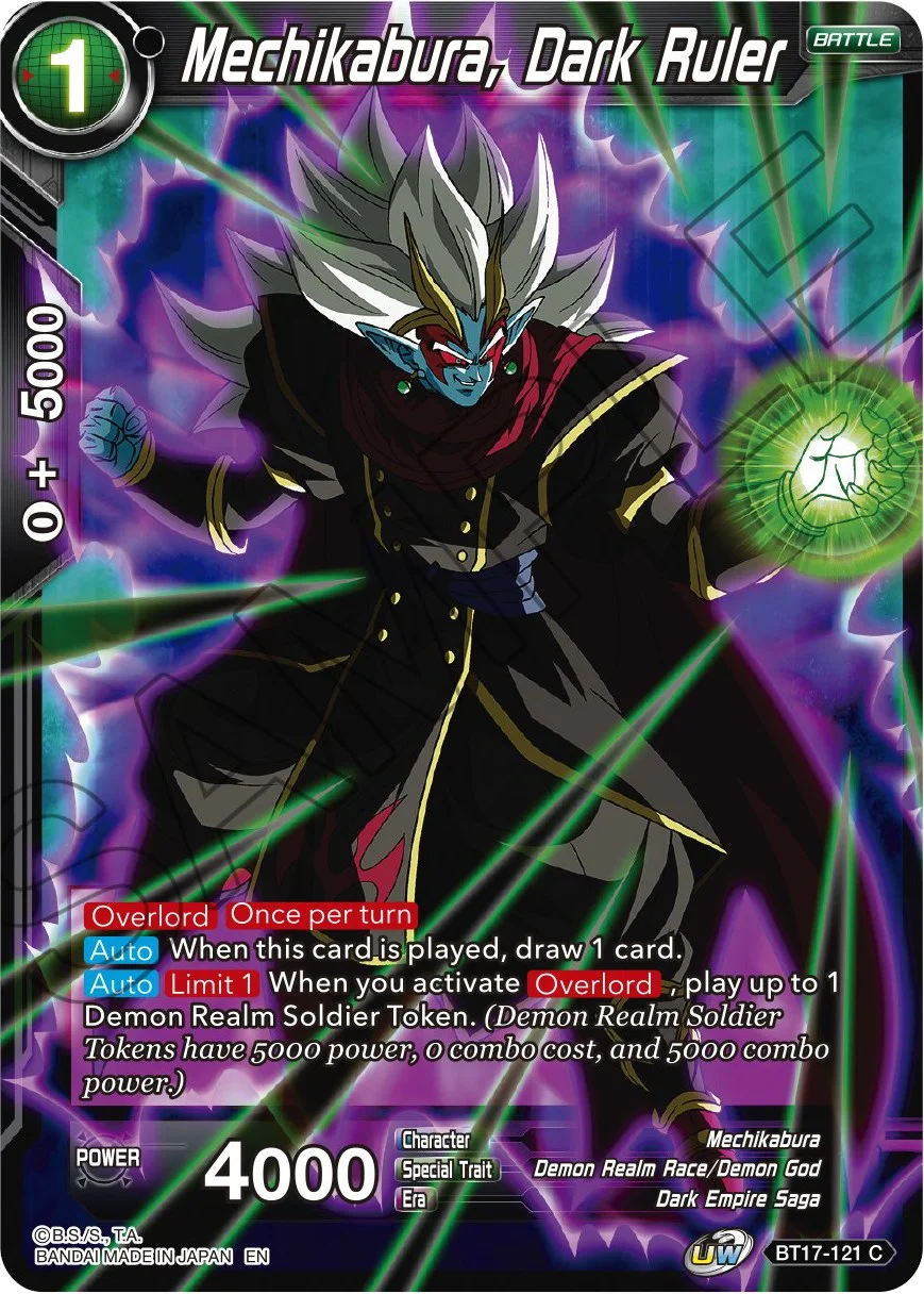 Mechikabura, Dark Ruler 「BT17-121」「EN」