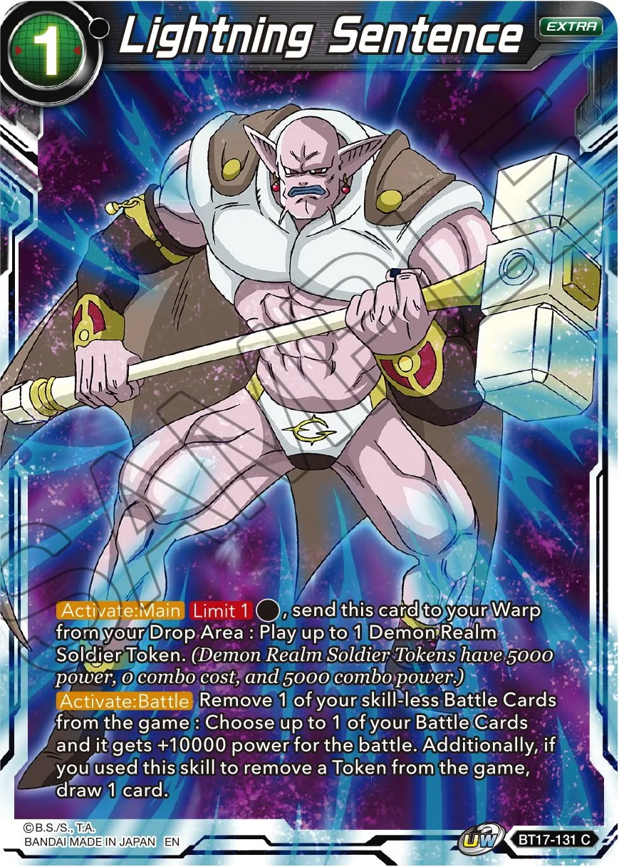 Lightning Sentence 「BT17-131」「EN」