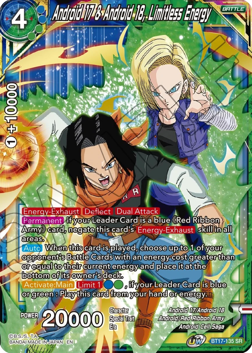 Android 17 & Android 18, Limitless Energy 「BT17-135」「EN」